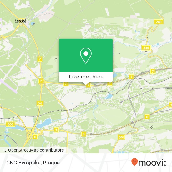 CNG Evropská map