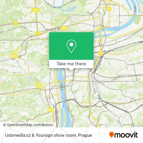 Usbmedia.cz & Yoursign show room map