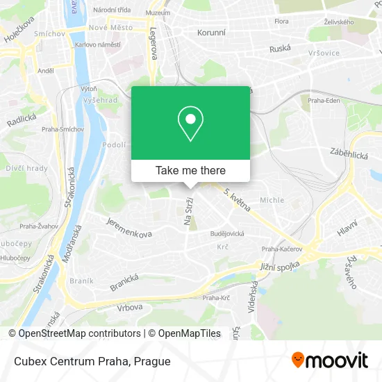 Карта Cubex Centrum Praha