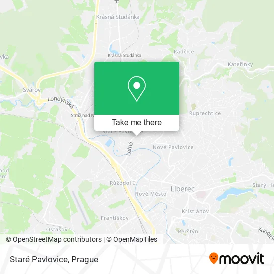 Карта Staré Pavlovice