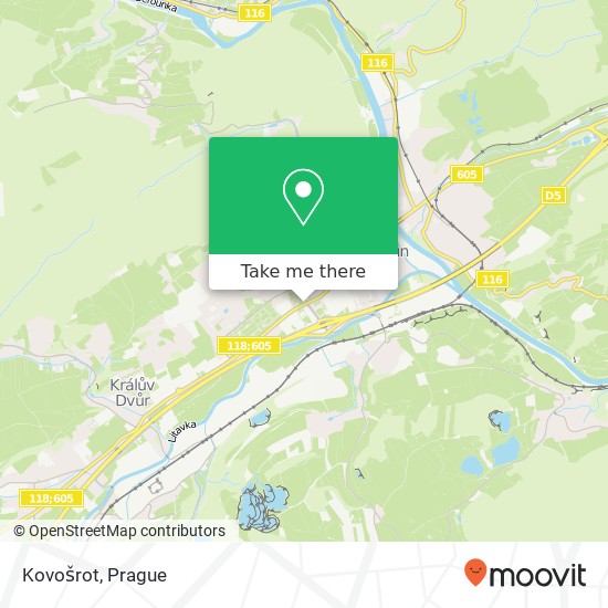 Kovošrot map