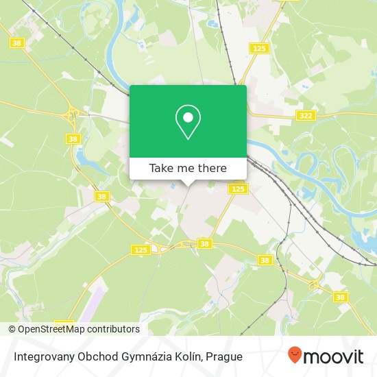 Integrovany Obchod Gymnázia Kolín map