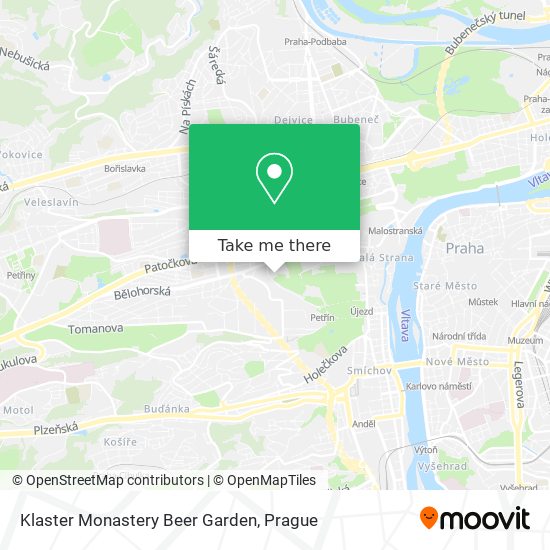 Klaster Monastery Beer Garden map
