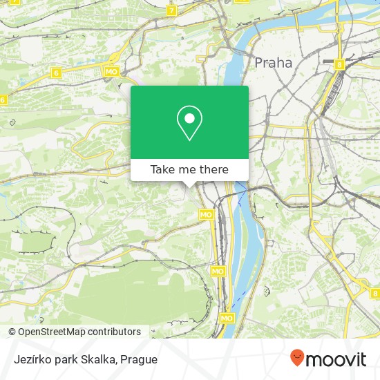 Jezírko park Skalka map