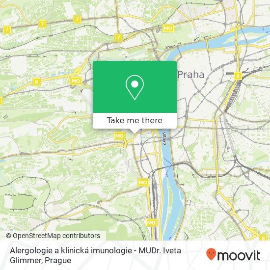 Alergologie a klinická imunologie - MUDr. Iveta Glimmer map