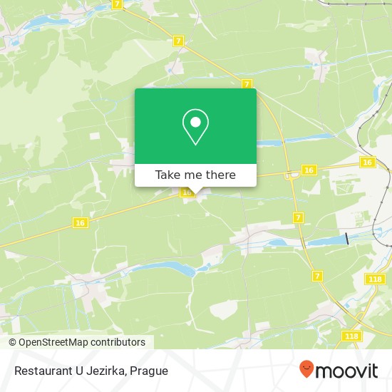 Restaurant U Jezirka map