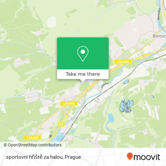 sportovní hřiště za halou map