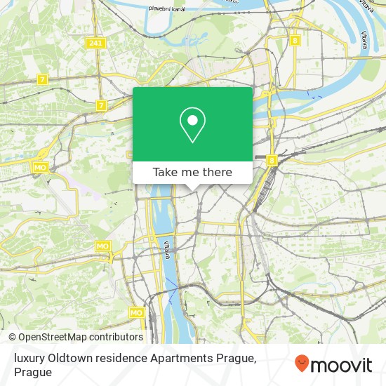 luxury Oldtown residence Apartments Prague map