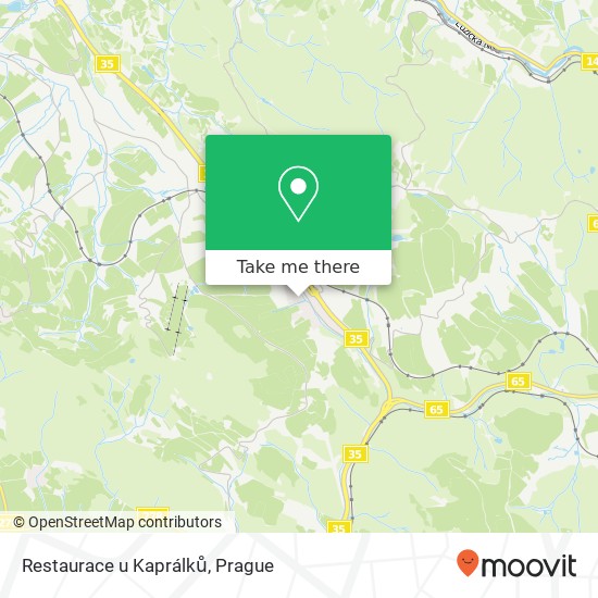 Restaurace u Kaprálků map