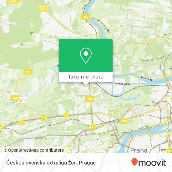 Československá extraliga žen map