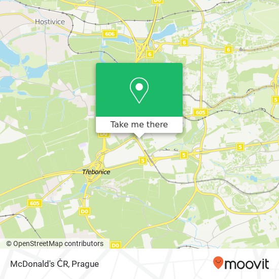 McDonald's ČR map