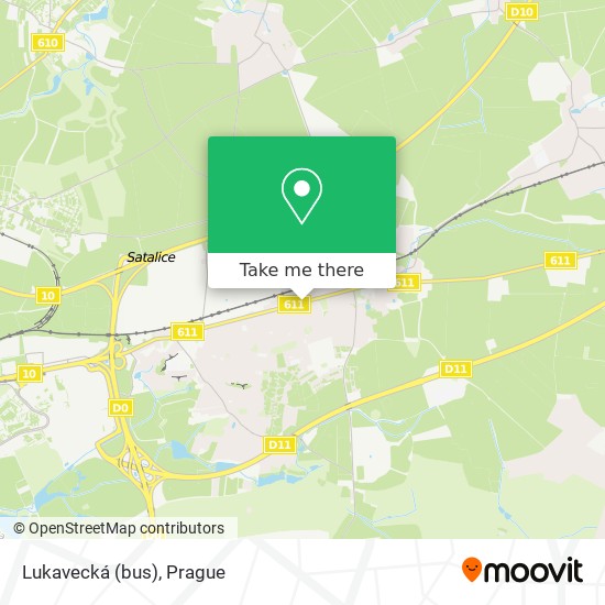 Lukavecká (bus) map