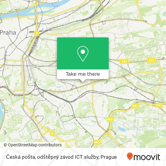 Česká pošta, odštěpný závod ICT služby map