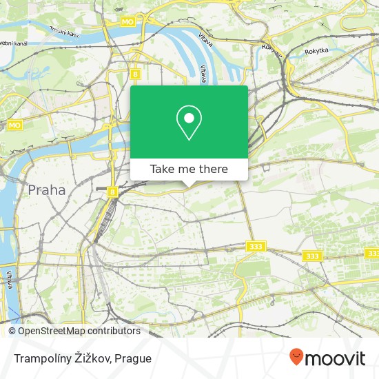 Trampolíny Žižkov map