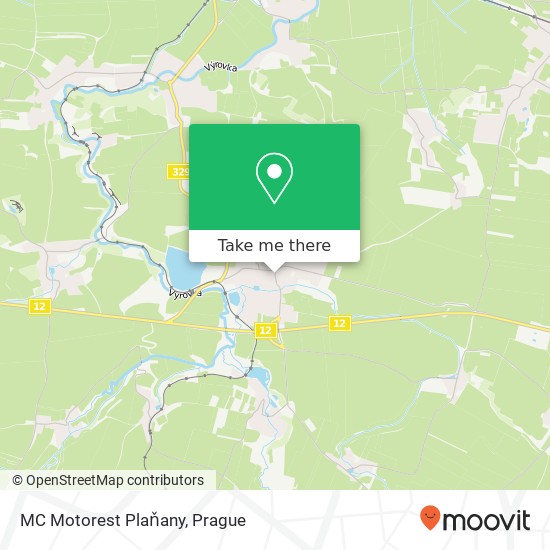 MC Motorest Plaňany map