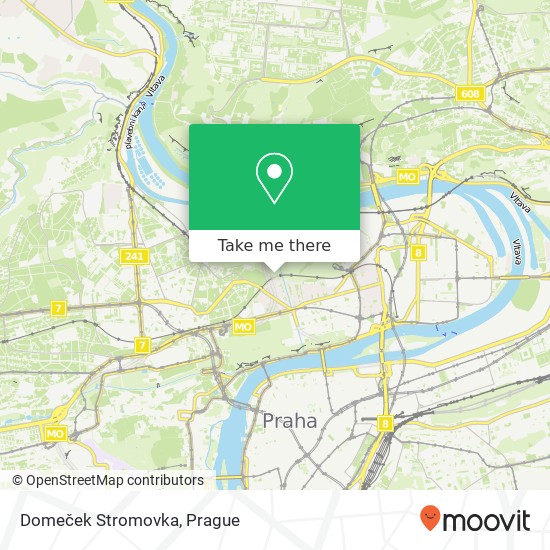 Domeček Stromovka map