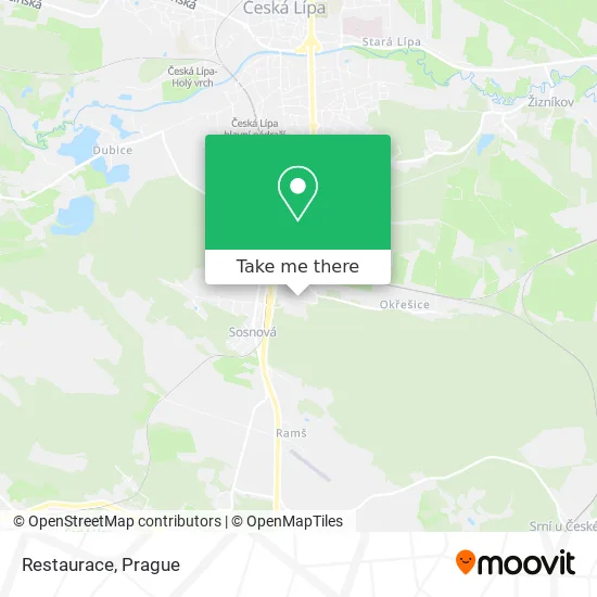 Карта Restaurace