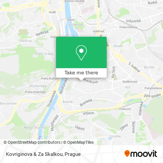 Карта Kovriginova & Za Skalkou
