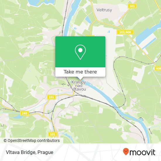 Vltava Bridge map