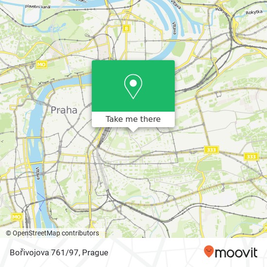 Bořivojova 761/97 map