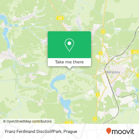 Franz Ferdinand DiscGolfPark map