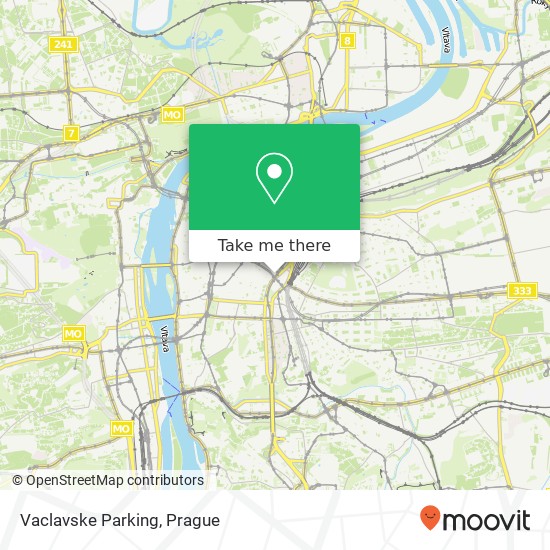 Vaclavske Parking map