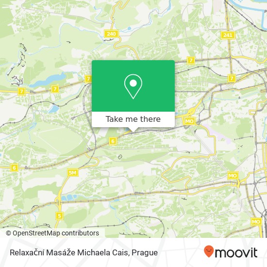 Relaxační Masáže Michaela Cais map