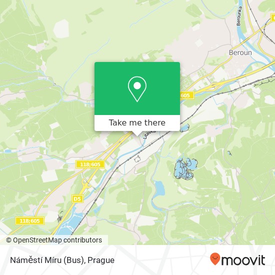 Náměstí Míru (Bus) map