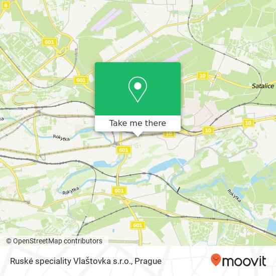 Ruské speciality Vlaštovka s.r.o. map