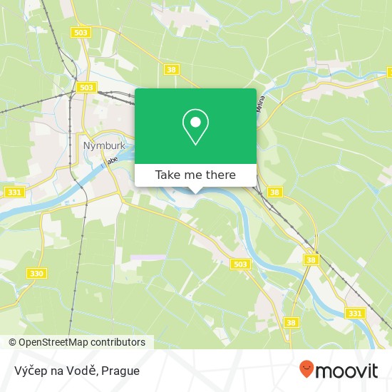 Výčep na Vodě map