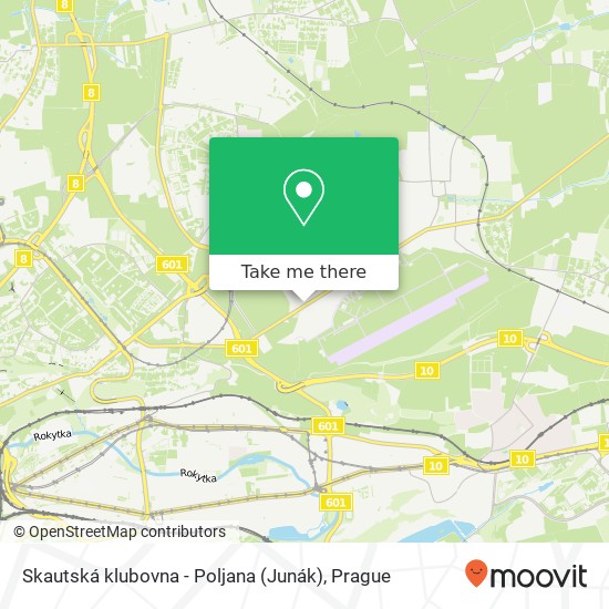 Карта Skautská klubovna - Poljana (Junák)