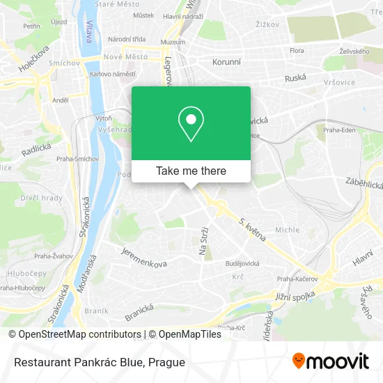 Карта Restaurant Pankrác Blue