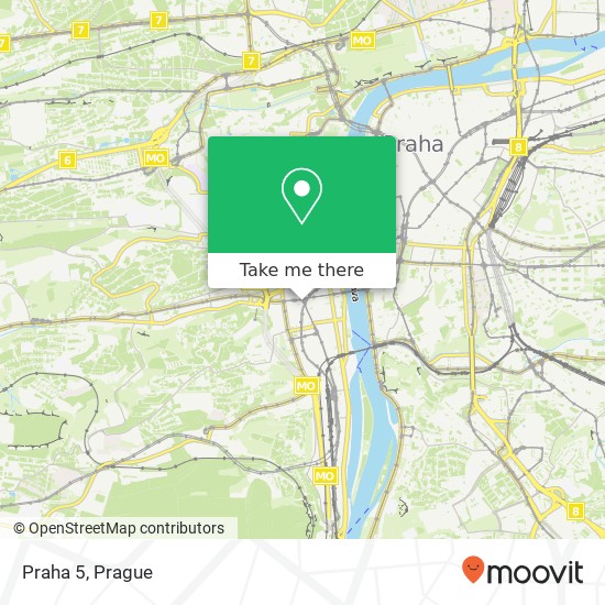 Praha 5 map