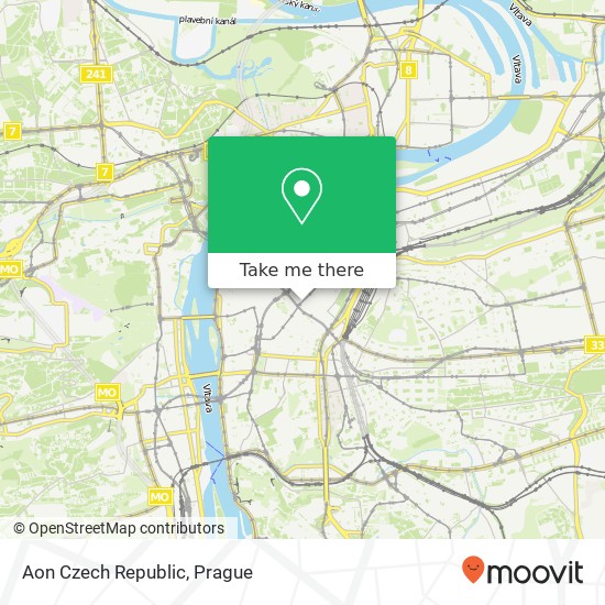 Aon Czech Republic map