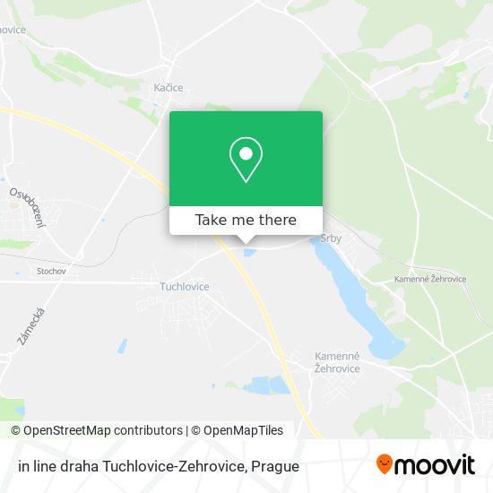 in line draha Tuchlovice-Zehrovice map