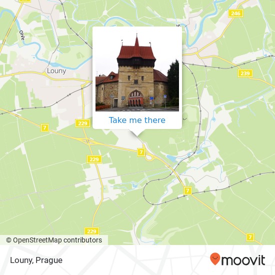 Louny map