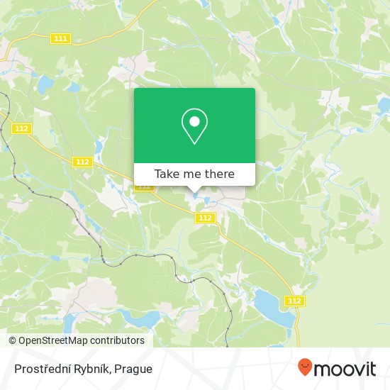 Prostřední Rybník map