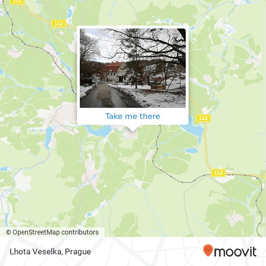 Lhota Veselka map