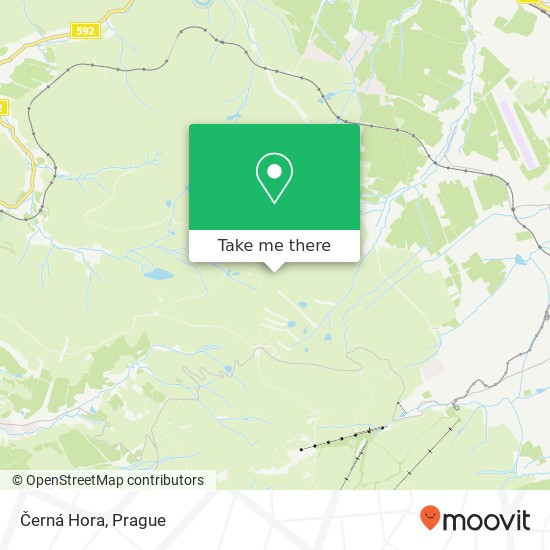 Černá Hora map