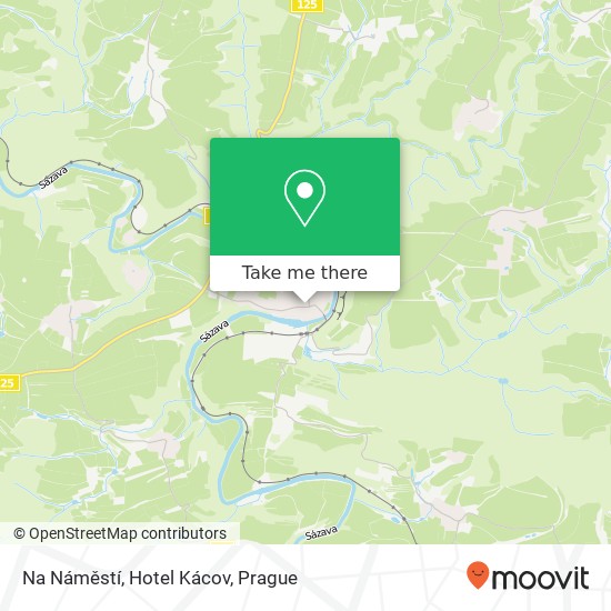 Na Náměstí, Hotel Kácov map