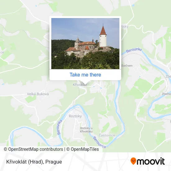 Křivoklát (Hrad) map