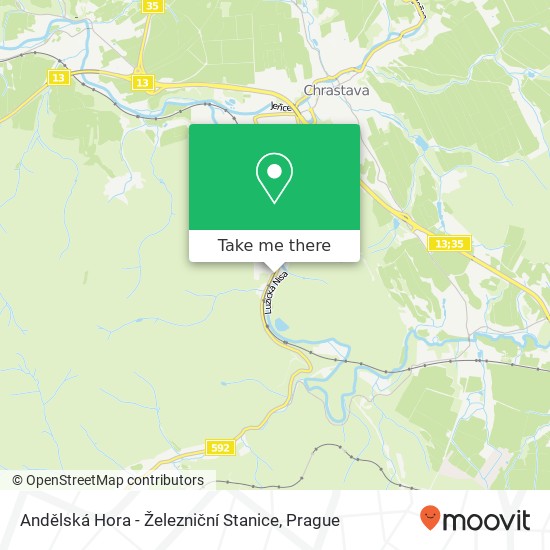 Andělská Hora - Železniční Stanice map