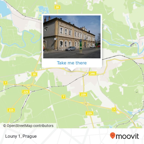 Louny 1 map