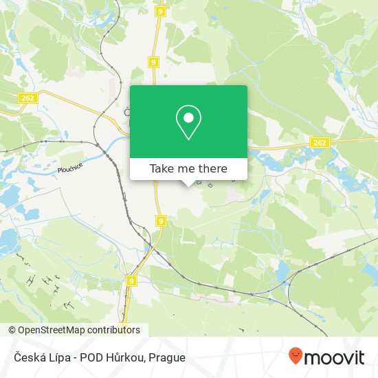 Česká Lípa - POD Hůrkou map