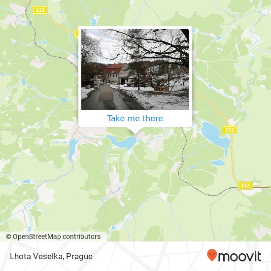 Lhota Veselka map