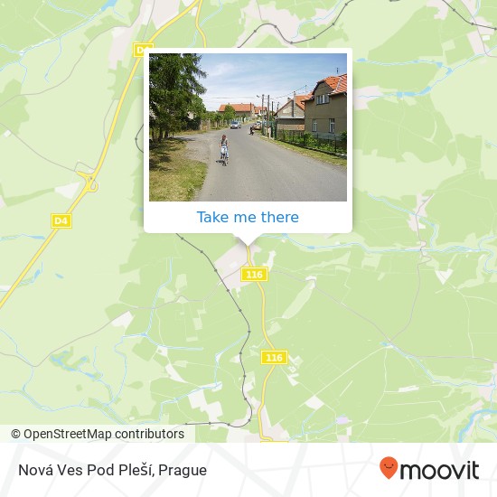 Nová Ves Pod Pleší map