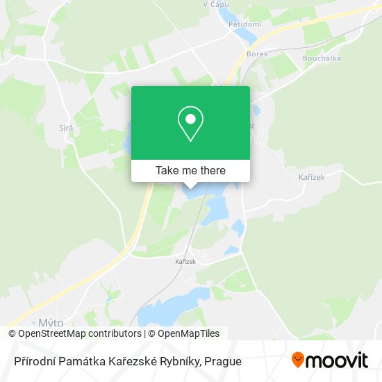 Přírodní Památka Kařezské Rybníky map