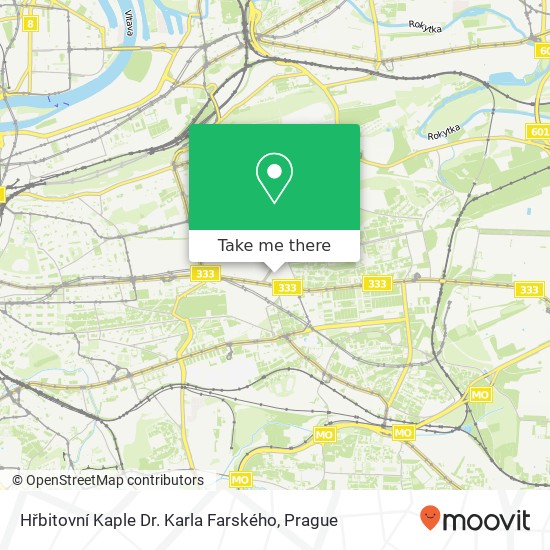 Hřbitovní Kaple Dr. Karla Farského map