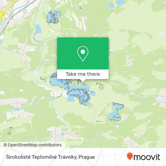 Širokolisté Teplomilné Trávníky map