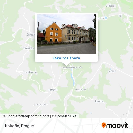 Kokořín map